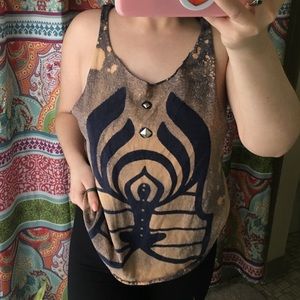 #Bassnectar & #PrettyLights bleach-dye tank